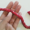perles rondelles corail rouge, fournitures créatives, perles corail, fabrication bijoux, corail naturel,  le fil de 40cm,8-11mm G3536