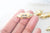connecteur tube talisman laiton doré 18K émaillé, un connecteur laiton pour vos créations de bijoux bonheur,l'unité, 37.5mm G3540-Gingerlily Perles