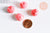 Perles chat résine rose pour creation bijoux 18.5mm,perle pierre en corail synthétique, l'unité G7085-Gingerlily Perles
