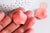 Pendentif pétale feuille fer rose corail 26,5mm,Perle pétale fleur création bijoux, l'unité G7083-Gingerlily Perles