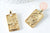 Pendentif carte tarot Le Jugement XX laiton doré zircon 30mm,Pendentif doré carte de tarot l'unité-Gingerlily Perles