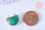 Pendentif demi-cercle aventurine vert naturel, fournitures création bijoux, pendentif bijoux, aventurine vert naturel,18mm, l'unité G6699-Gingerlily Perles
