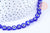 Perle disque Oeil protecteur Grecque verre bleu roi le fil de 36.9cm G6631