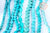 Perle Howlite teintée turquoise foncé naturelle formes mixtes 5-30mm,le fil de 40cm G7513-Gingerlily Perles