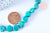 Perle Howlite teintée turquoise foncé naturelle formes mixtes 5-30mm,le fil de 40cm G7513-Gingerlily Perles