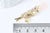 Pendentif oiseau laiton doré 16k cristal 36mm,sans nickel,cadeau anniversaire,pendentif animal, Pendentif zircon, l'unité, G6675-Gingerlily Perles