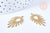 Pendentif goutte soleil laiton brut 30x17mm, fournitures bijoux, breloques laiton brut, pendentif bijoux,sans nickel, l'unité G6449-Gingerlily Perles