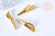 Pendentif cône laiton brut 40mm, fournitures bijoux, breloques laiton brut, pendentif bijoux,sans nickel, création bijoux, l'unité G6501-Gingerlily Perles