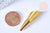 Pendentif cône laiton brut 40mm, fournitures bijoux, breloques laiton brut, pendentif bijoux,sans nickel, création bijoux, l'unité G6501-Gingerlily Perles