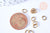 Anneaux de jonction ovales laiton brut 7x5mm,anneaux ouverts, fournitures laiton,anneaux laiton,sans nickel, les 1 grammes, G6558-Gingerlily Perles