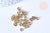 Anneaux de jonction ronds laiton brut 4mm,anneaux ouverts, fournitures laiton,création bijoux,anneaux laiton,sans nickel, le gramme, G6563-Gingerlily Perles