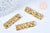 Pendentif rectangle martelé laiton brut 35x10mm NON PERCE, fournitures bijoux, breloques laiton brut,sans nickel, l'unité G6540-Gingerlily Perles