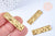 Pendentif rectangle martelé laiton brut 35x10mm NON PERCE, fournitures bijoux, breloques laiton brut,sans nickel, l'unité G6540-Gingerlily Perles