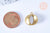Pendentif rond relief étoile laiton brut 16mm, fournitures bijoux, breloques laiton brut, pendentif bijoux,sans nickel, lot de 2 G6530-Gingerlily Perles