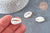 Pendentif coquillage cauri resine blanc,coquillage naturel,cauri,création bijoux,coquillage bijou,coquillage,19mm,les 5-G5403-Gingerlily Perles