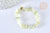 Bracelet élastique chips jade naturelle 50mm, bracelet pierre naturelle energie positive, bracelet lithothérapie,l'unité G7080-Gingerlily Perles
