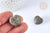 Cœur décoratif Pyrite naturelle lithothérapie 20mm, X1, G7171