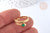 Bague réglable serpent pierre de synthèse acier inoxydable doré Taille 54, creation bijoux sans nickel, bague femme acier inoxydable G7002-Gingerlily Perles