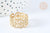 Bague réglable large chevrons dentelle acier inoxydable doré 304 Taille 54, creation bijoux sans nickel, bague femme acier inoxydable G7017-Gingerlily Perles