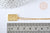 Collier rectangle symbole porte bonheur argent 925 doré 24K- 45cm,idée cadeau anniversaire, l'unité G7258-Gingerlily Perles