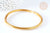 Bracelet plastique PVC paillettes doré 6,3cm, bijoux fantaisie DIY, pour création de bijoux, 6,3cm G7229-Gingerlily Perles