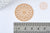 Pendentif estampe filigrane rond rosace laiton doré 30mm, Pendentif léger création de bijoux, lot de 2 G7249-Gingerlily Perles