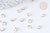 Anneaux ovales dorés 16K 2x3mm, anneaux fins ouverts doré création bijoux, 1 gramme, G1713-Gingerlily Perles