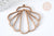 Pendentif bois coquillage ajouré 56mm, création bijoux bois, lot de 2 G7276-Gingerlily Perles
