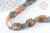 Perle Carrée agate indienne facettes 12mm, bijoux pierre naturelle, le fil de 20cm G5883