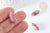 Pointe Rhodochrosite naturelle non percée 19~22mm, pointe double, pierre naturelle polie,bijoux lithothérapie, l'unité G7531-Gingerlily Perles