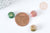 Perle rondelle agate indienne création bijoux 10mm, création bijoux pierre naturelle, lot de 2 G7561-Gingerlily Perles