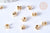 connecteur chaine boule acier doré avec trou 6mm,chaine boule,cahe noeud, fabrication bijoux, apprêt chaine boule 3mm, les 10,G2682-Gingerlily Perles