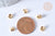 connecteur chaine boule acier doré avec trou 6mm,chaine boule,cahe noeud, fabrication bijoux, apprêt chaine boule 3mm, les 10,G2682-Gingerlily Perles