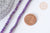 Perles Rondes facettées agate violette, perle agate, pierre naturelle, agate naturelle, perle pierre,perle facette,4mm,fil de 39cm, G2003-Gingerlily Perles