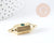 18K enameled gold-plated brass talisman tube connector, a brass connector for your happiness jewelry creations, unit, 37.5mm, X1 G3540