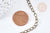 Curb iron bronze mesh chain 6mm, vintage jewelry creation chain, chain wholesaler, 1 meter G8566 