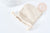 Pochette bijou coton blanc écru 9x7cm,rangement bijoux, pochette cadeau, emballage bijou, X1  G8311