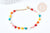Heart bracelet gold steel 304 multicolor enamelled stainless steel 26mm, Mother's Day birthday gift idea for women, unit G8607 