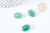 Natural green aventurine cabochon 14x10mm, natural stone jewelry creation, unit G8668 
