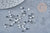 Transparent crystal rhinestone cabochon 2.7mm, plastic cabochon, couture rhinestones, Swarovski crystal, lot of 1 gr G8683 