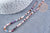 Rondelle bead mixed natural stones 3x2mm, faceted stone bead, 39cm thread X1, G8700