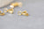 Bélière acier doré,support acier,création bijoux,support Pendentif doré, acier inoxydable,création collier,les 10, 9x3mm G3641-Gingerlily Perles