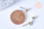 Clous-puces boule boucles oreille laiton brut acier 3mm,boucles d'oreille,création bijoux,oreille percée,sans nickel, lot de 10 G6545-Gingerlily Perles