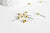 clous-puces boule boucles oreille laiton brut acier,boucles d'oreille,création bijoux,oreille percée,sans nickel,4mm, lot de 10-G1269-Gingerlily Perles