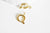 fermoir marin acier doré, fermoir qualité, fermoirs dorés,acier doré,acier chirurgical,fabrication bijoux,l'unité ,17mm,G5425-Gingerlily Perles