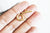 fermoir T acier doré, petit fermoir qualité, fermoirs dorés,acier doré,acier chirurgical,fabrication bijoux, l'unité,16mm-G2120-Gingerlily Perles