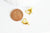 fermoirs mousquetons coeur acier doré, fermoirs pince homard en acier inoxydable pour fabrication bijoux, lot de 5,14mm G4057-Gingerlily Perles