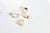 Grande bélière acier doré,support acier,création bijoux,support Pendentif doré, acier inoxydable,création collier,les 2, 10mm G4059-Gingerlily Perles