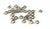 anneaux ronds métalgun, fournitures créatives, anneaux ouverts, fournitures noires,création bijoux, apprêts noirs,lot de 20, 5mm-G1417-Gingerlily Perles