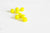 Perles verre jaune,perles rondes, perles verre,perles jaunes, création bijoux, perle colorée,lot de 10 perles, 6mm-G2090
